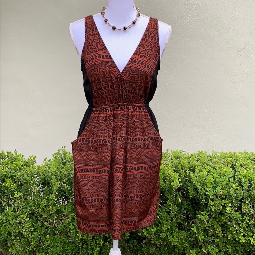 Black and Brown Downtown Dress